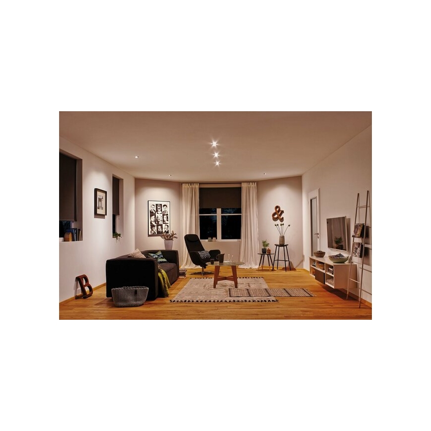 Paulmann 94472 - SET 3xLED/6W IP23 Himmennettävä upotettava kylpyhuonevalo NOVA 230V