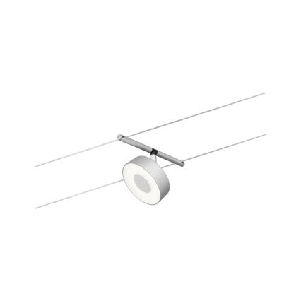 Paulmann 94475 - SETTI 5xLED/5W Täydellinen vaijerijärjestelmä CIRCLE 230V mattakromi