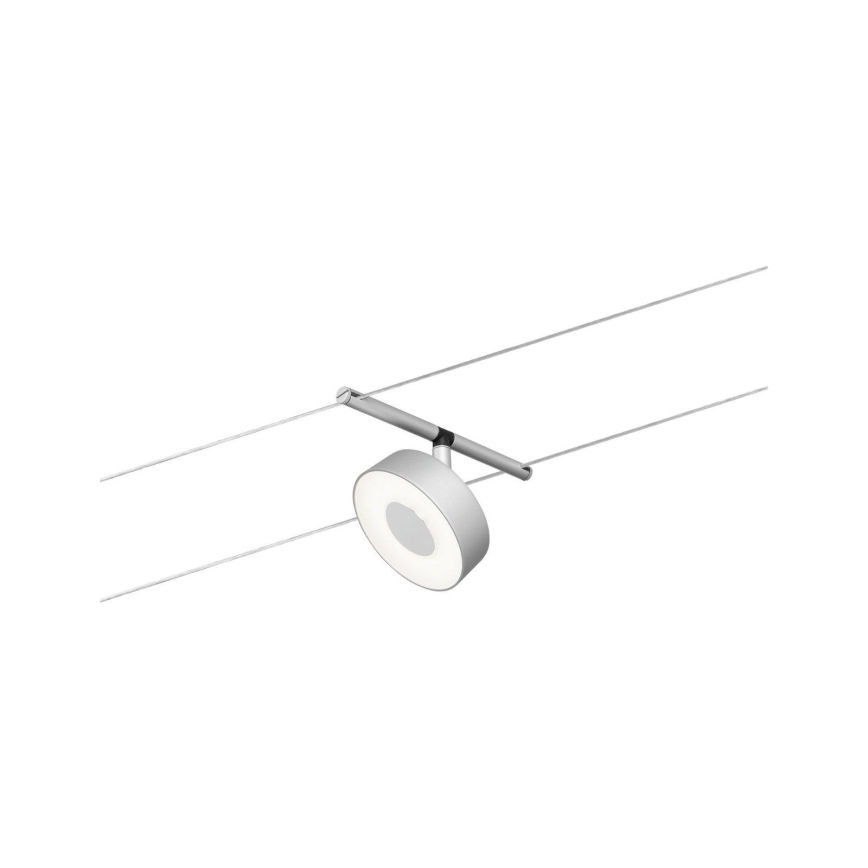 Paulmann 94475 - SETTI 5xLED/5W Täydellinen vaijerijärjestelmä CIRCLE 230V mattakromi