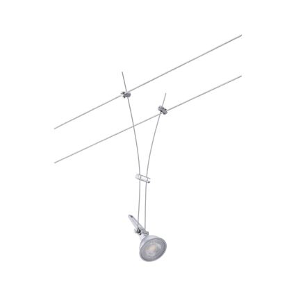 Paulmann 94487 - 1xGU5,3/50W Kohdevalaisin lankajärjestelmään COMET 230V mattakromi