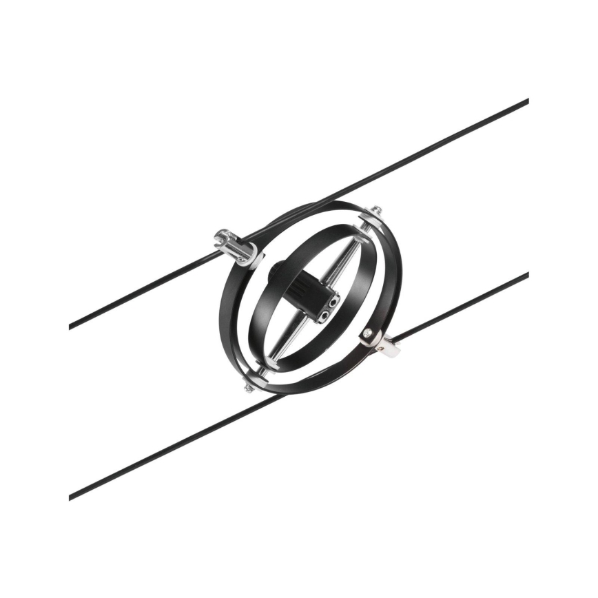 Paulmann 94494 - SARJA 8xGU5,3/7,5W Kohdevalaisin lankajärjestelmään CARDAN 230V musta