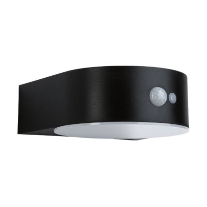 Paulmann 94570 - LED/5,5W IP44 Aurinkokäyttöinen seinävalaisin liiketunnistimella EILEEN 3,7V 2000 mAh