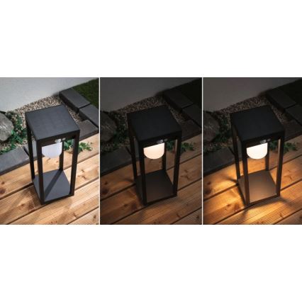 Paulmann 94573 - LED/5,5W IP44 Aurinkokäyttöinen lamppu liiketunnistimella MARISOL 3,7V 2000 mAh