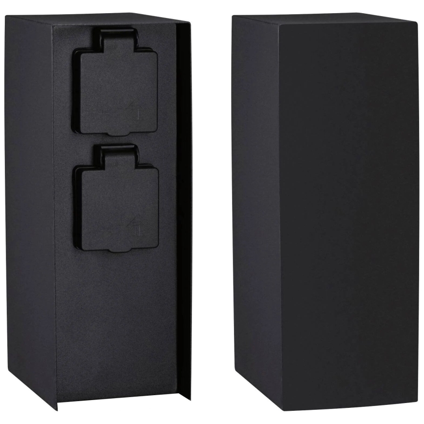 Paulmann 94657 - Ulkopistorasiapylväs RIO 2Z SCHUKO 230V IP44