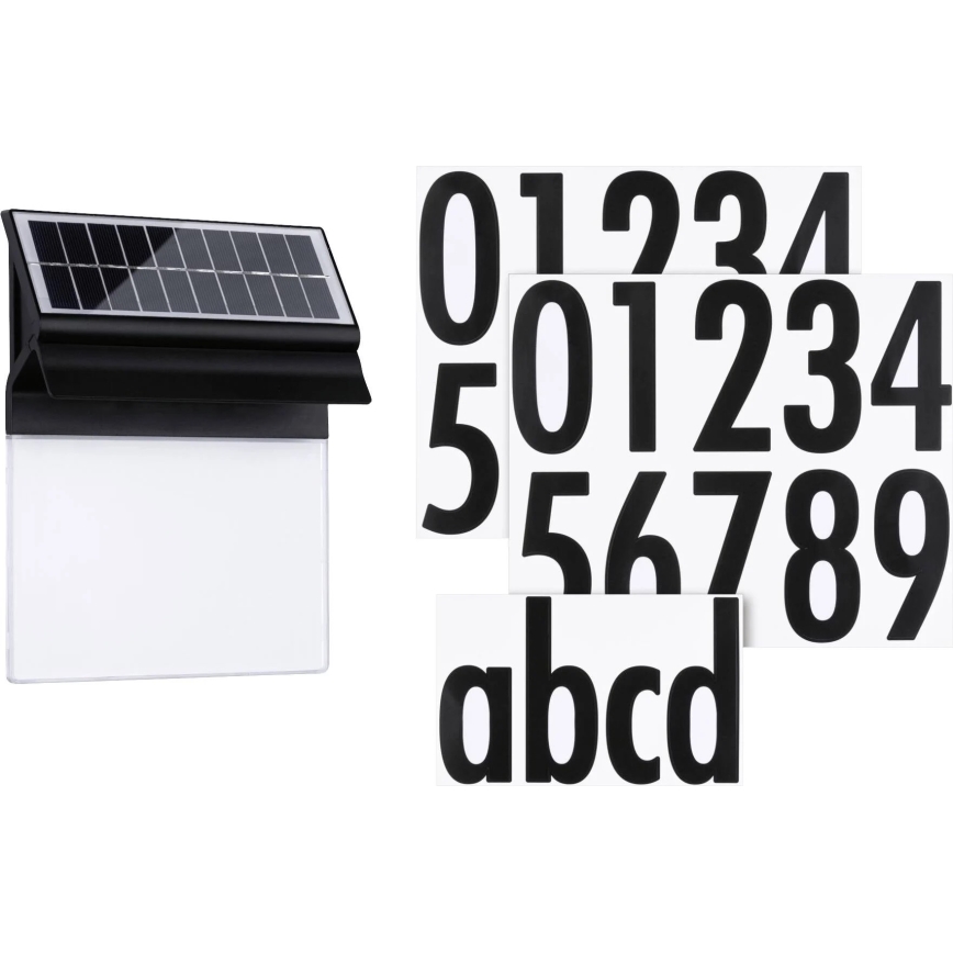 Paulmann 94694 - LED/0,2W IP44 Aurinkokäyttöinen talonumero NEDA 3,7V 1800 mAh
