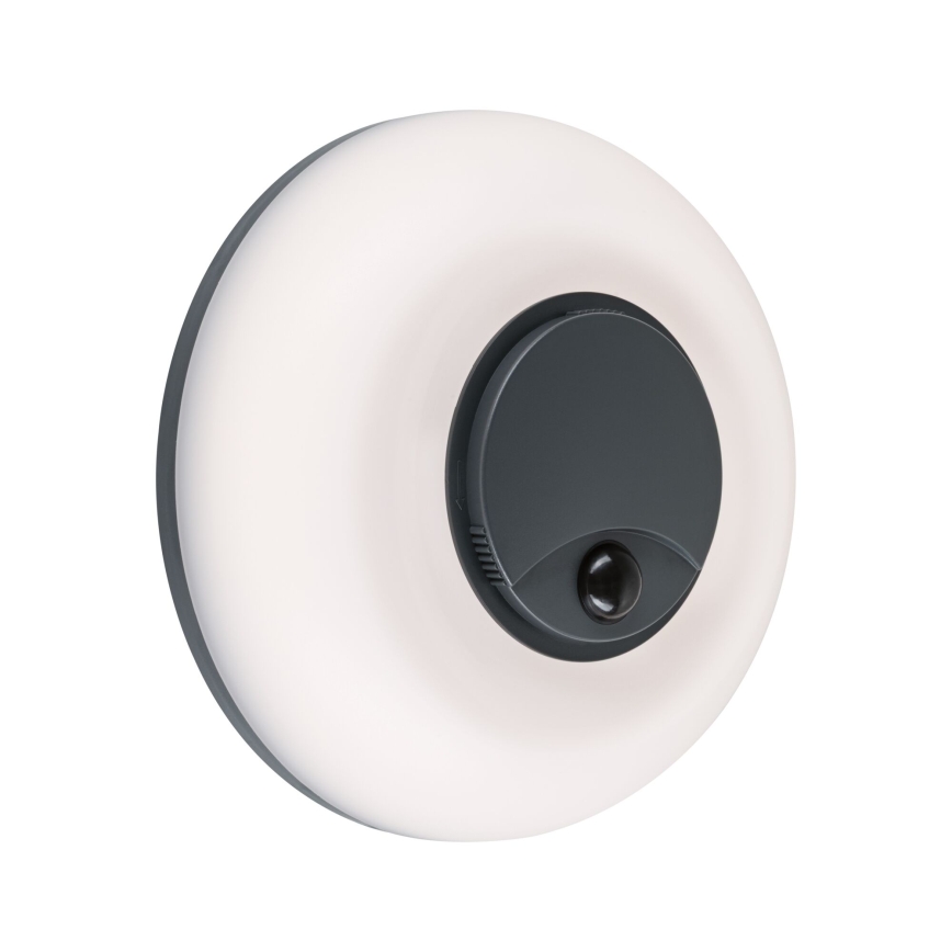 Paulmann 94956 - LED/20,5W IP65 Himmennettävä ulkoseinävalaisin liike- ja hämärätunnistimella AUREVA 230V 2200/3000/4000K antrasiitti