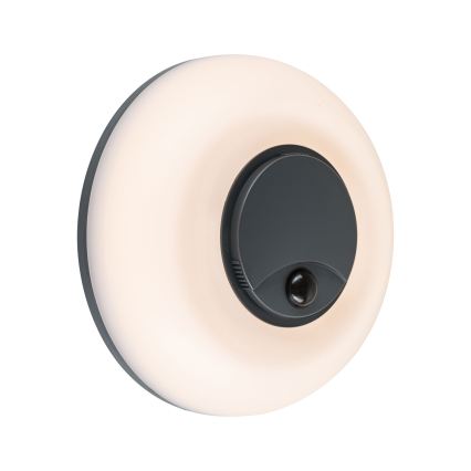 Paulmann 94956 - LED/20,5W IP65 Himmennettävä ulkoseinävalaisin liike- ja hämärätunnistimella AUREVA 230V 2200/3000/4000K antrasiitti