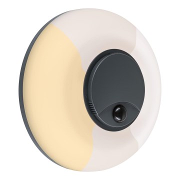 Paulmann 94956 - LED/20,5W IP65 Himmennettävä ulkoseinävalaisin liike- ja hämärätunnistimella AUREVA 230V 2200/3000/4000K antrasiitti