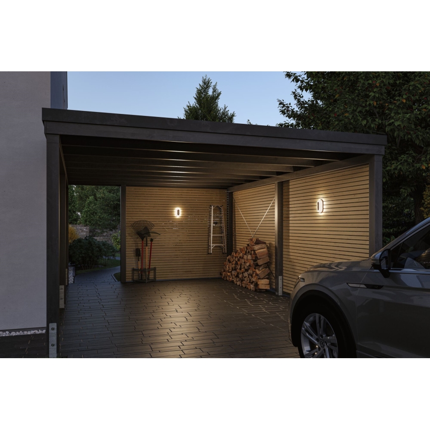Paulmann 94957 - LED/18,5W IP65 Himmennettävä ulkoseinävalaisin ELUNOR 230V 2200/3000/4000K antrasiitti