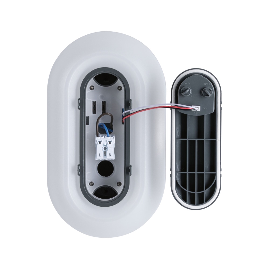 Paulmann 94958 - LED/18,5W IP65 Himmennettävä ulkoseinävalaisin liiketunnistimella ja hämäräkytkimellä ELUNOR 230V 2200/3000/4000K antrasiitti