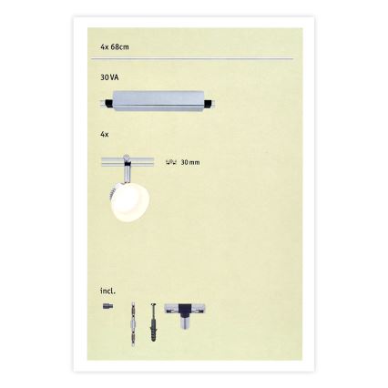 Paulmann 95194 - 4xLED/4W Kohdevalo ICE 230V