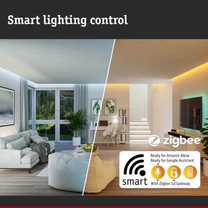 Paulmann 95386 - LED/15W IP44 Himmennettävä kylpyhuoneen alasvalaisin SMART VELUNA 230V