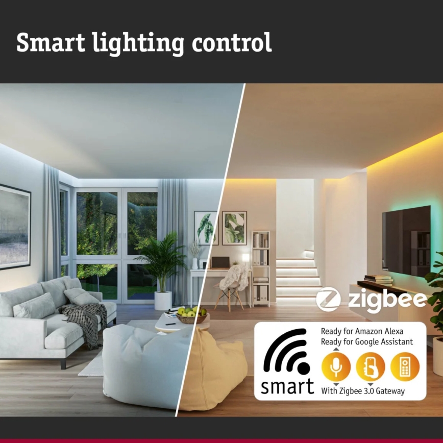 Paulmann 95386 - LED/15W IP44 Himmennettävä kylpyhuoneen alasvalaisin SMART VELUNA 230V