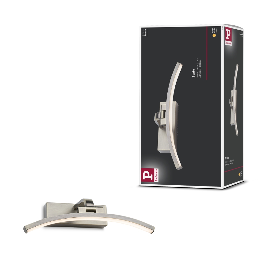 Paulmann 95559 - LED/6W Tauluvalaisin BENTO 230V 30 cm messinki