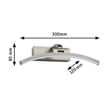 Paulmann 95559 - LED/6W Tauluvalaisin BENTO 230V 30 cm messinki