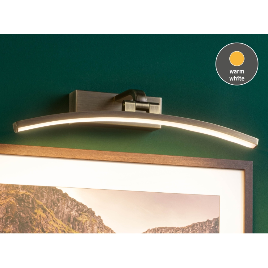 Paulmann 95560 - LED/8,5W Taulunvalaisin BENTO 230V 40 cm messinki