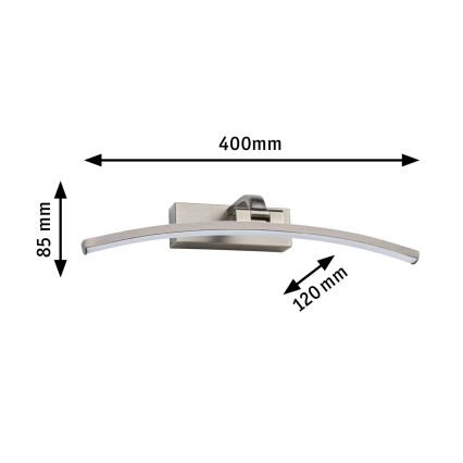 Paulmann 95560 - LED/8,5W Taulunvalaisin BENTO 230V 40 cm messinki