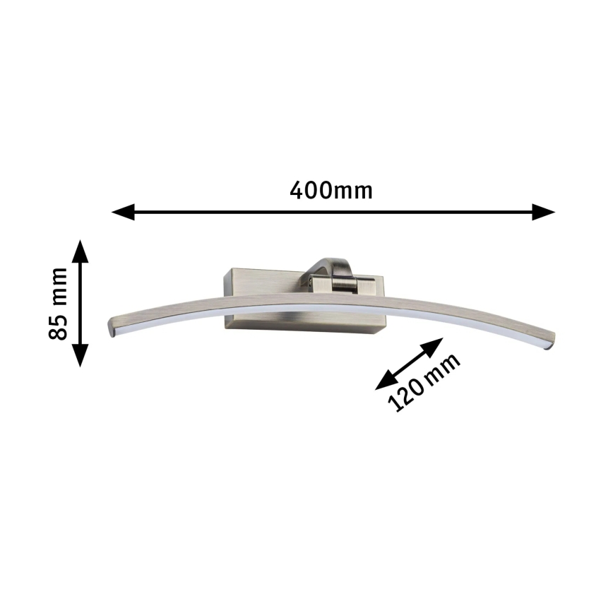Paulmann 95560 - LED/8,5W Taulunvalaisin BENTO 230V 40 cm messinki