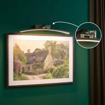 Paulmann 95561 - LED/10W Tauluvalaisin BENTO 230V 50 cm messinki