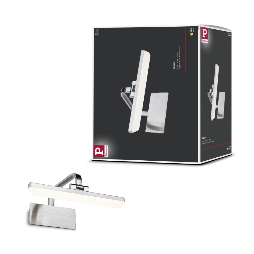 Paulmann 95571 - LED/6W Tauluvalaisin RENAN 230V 30 cm mattakrominen