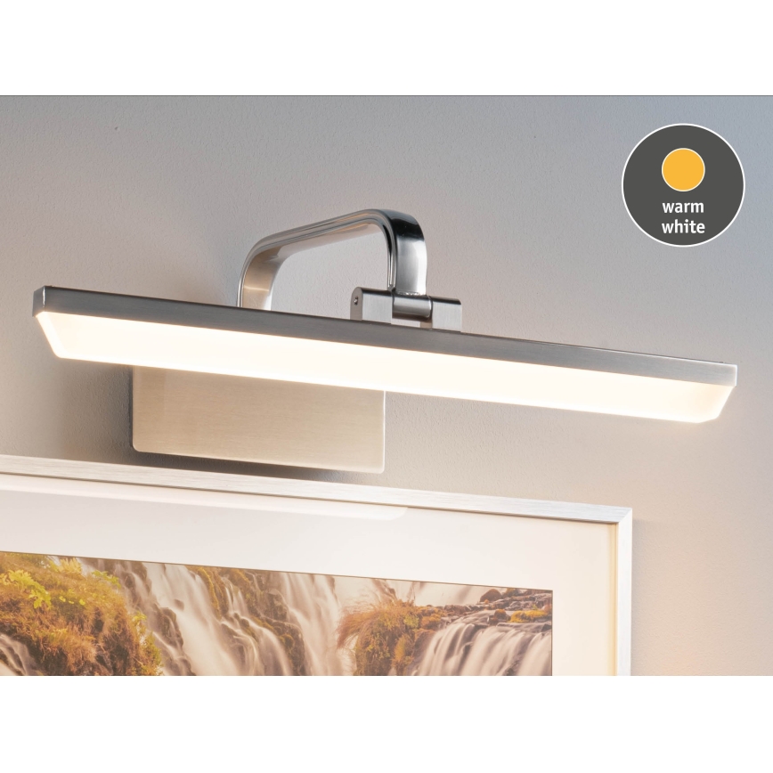 Paulmann 95572 - LED/9,5W Tauluvalaisin RENAN 230V 40 cm mattakromi