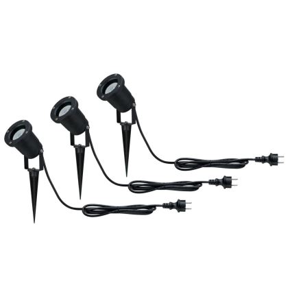 Paulmann 98897 - SET 3xLED GU10/3,5W IP65 Ulkovalaisin 230V