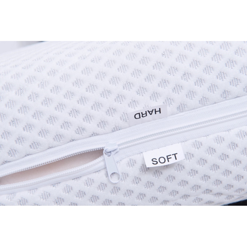 Pehmustettu sänky patjalla ja säilytystilalla MARIA ONE 90x200 cm antrasiitti