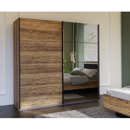 Peilillinen OREN-vaatekaappi 220x210 cm artisan-tammi