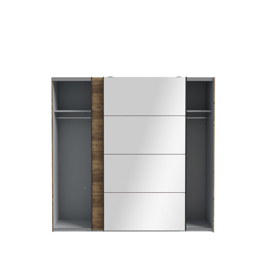 Peilillinen OREN-vaatekaappi 220x210 cm artisan-tammi