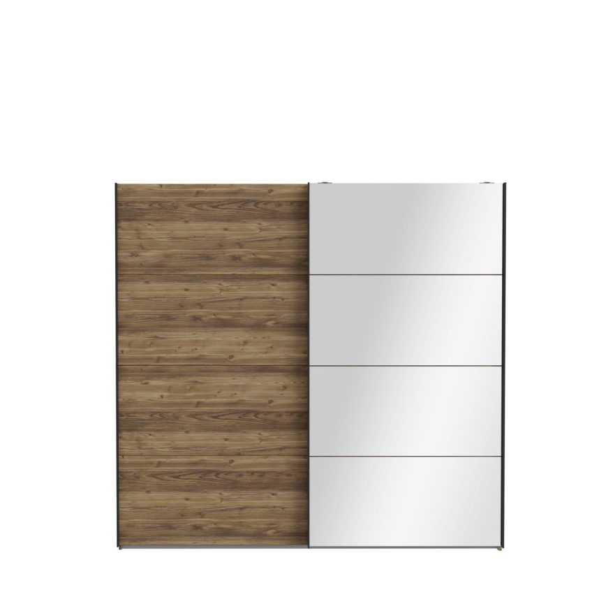 Peilillinen OREN-vaatekaappi 220x210 cm artisan-tammi