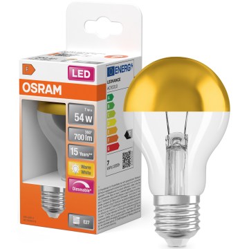 Peilipintainen LED-polttimo SUPERSTAR E27/7W/230V 2700K kultainen - Osram