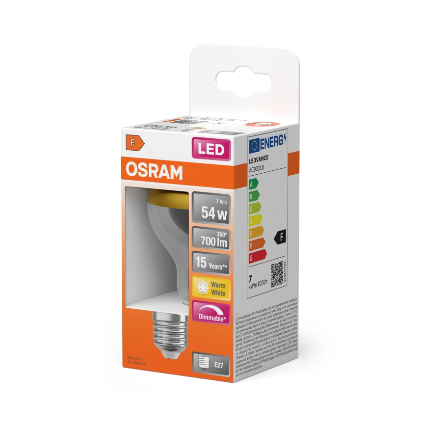 Peilipintainen LED-polttimo SUPERSTAR E27/7W/230V 2700K kultainen - Osram