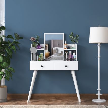 Peilipöytä 111,8x97,8 cm valkoinen