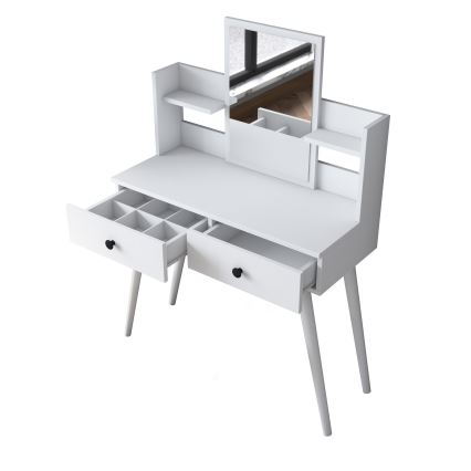 Peilipöytä 111,8x97,8 cm valkoinen