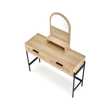 Peilipöytä CARMEN 136x104 cm beige/musta