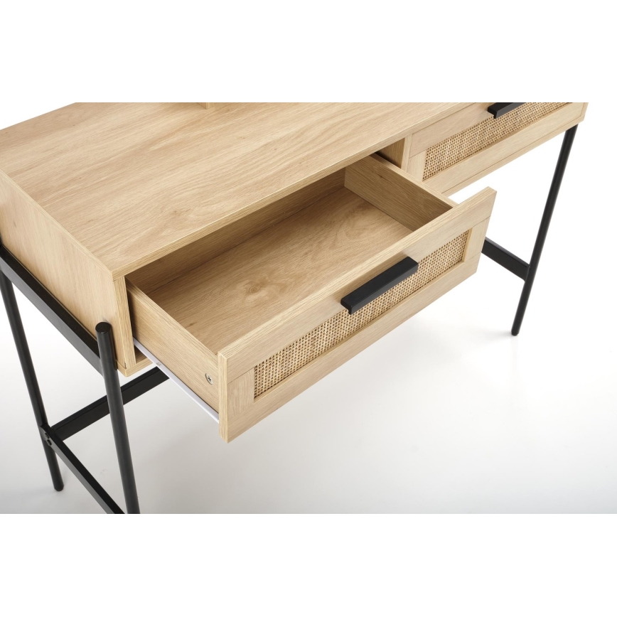 Peilipöytä CARMEN 136x104 cm beige/musta