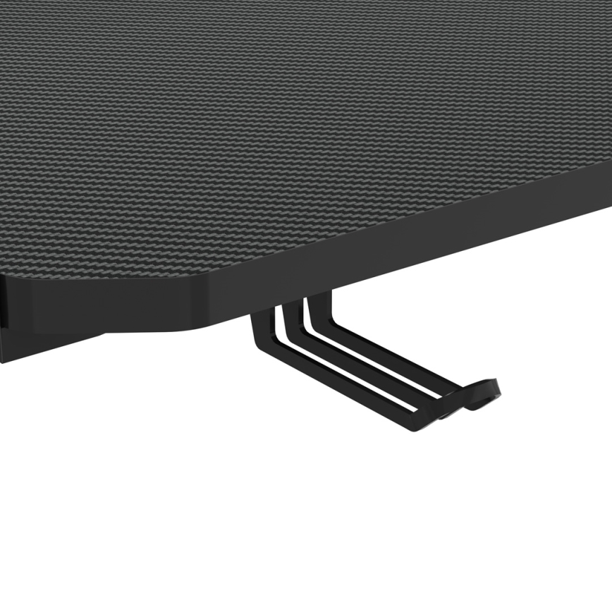 Pelipöytä FALCON LED mukana RGB taustavalo 156x60 cm musta