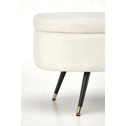 Penkki jossa on säilytystilaa AVEIRO 46x120 cm valkoinen