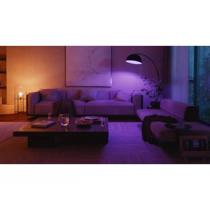 Philips Hue WHITE AND COLOR AMBIANCE -aloituspaketti 2xE27/8,1W 1000-20000K + Hue Bridge
