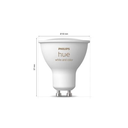 Aloituspaketti Philips Hue WHITE AND COLOR AMBIANCE 3xGU10/4,2W/230V 2200-6500K + Hue bridge