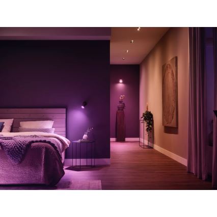 Philips Hue WHITE AND COLOR AMBIANCE -peruspaketti 3xGU10/4,2W 2000-6500K + yhdistämislaite