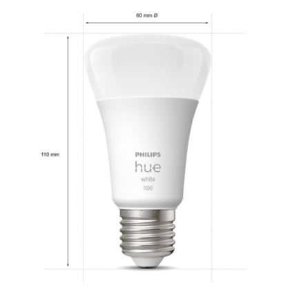 Peruspaketti Philips Hue WHITE 3xE27/9,5W 2700K + Hue Bridge ja himmennin