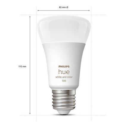 Perussetti Philips Hue WHITE AND COLOR AMBIANCE 3xE27/9W/230V 2000-6500K + Hue bridge