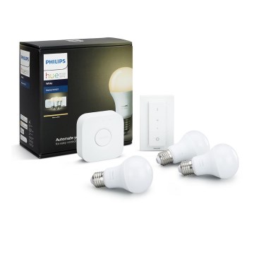 Perussetti Philips Hue WHITE 3xE27/9W/230V