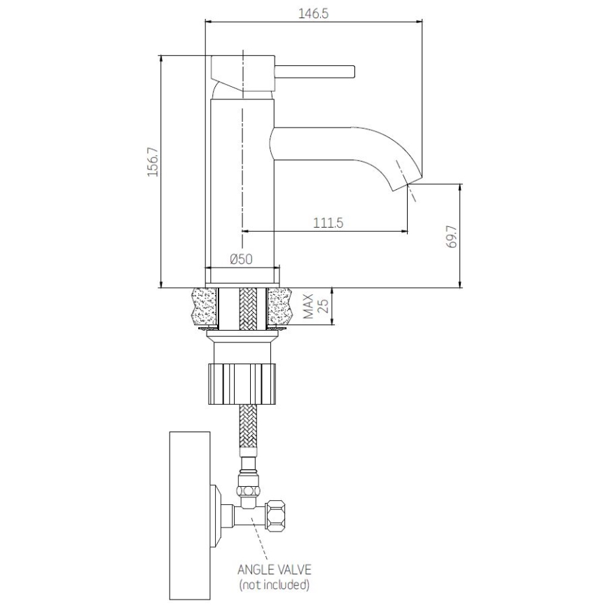 Pesuallashana ANHOLT 15,6 cm mattamusta