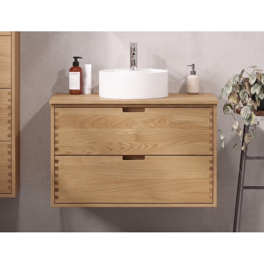 Pesualtaan taso FOREST 100 cm beige/tammi