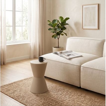 PETIT-sivupöytä, halkaisija 29 cm, beige