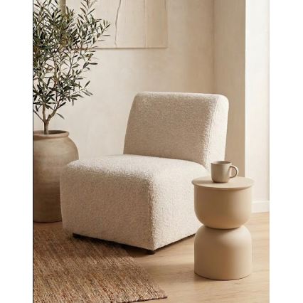 PETIT-sivupöytä, Ø 31 cm, beige