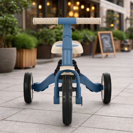 PETITE&MARS - 5-in-1 lasten kolmipyörä TURBO PLUS merensininen