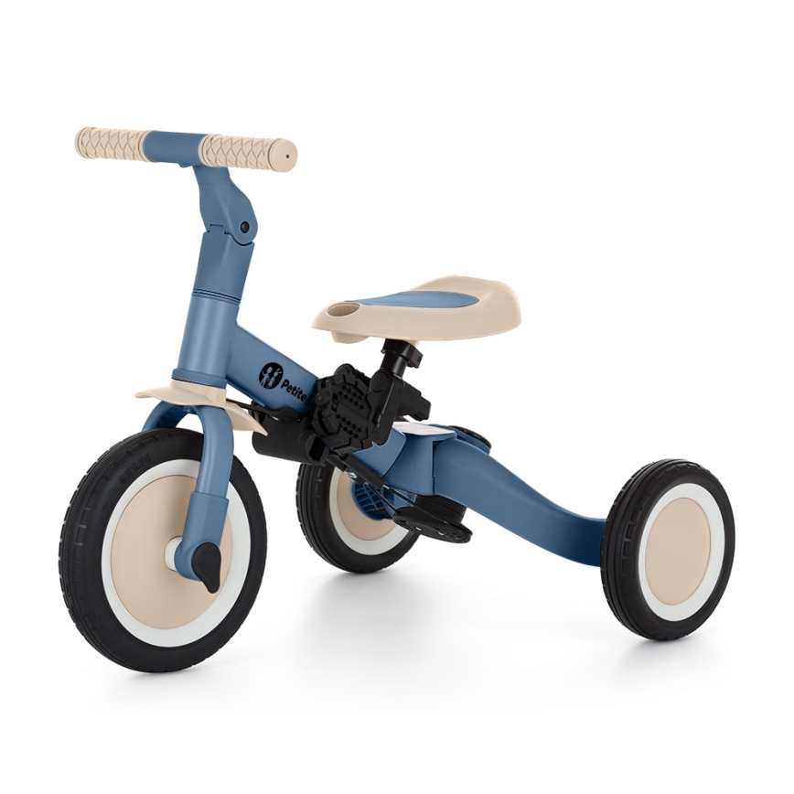 PETITE&MARS - 5-in-1 lasten kolmipyörä TURBO PLUS merensininen